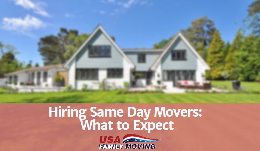 Hiring Same Day Movers: What to Expect