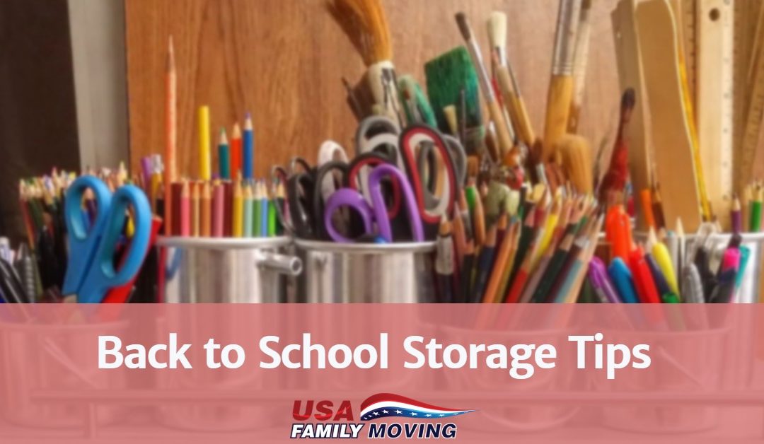 Back to School Storage Tips