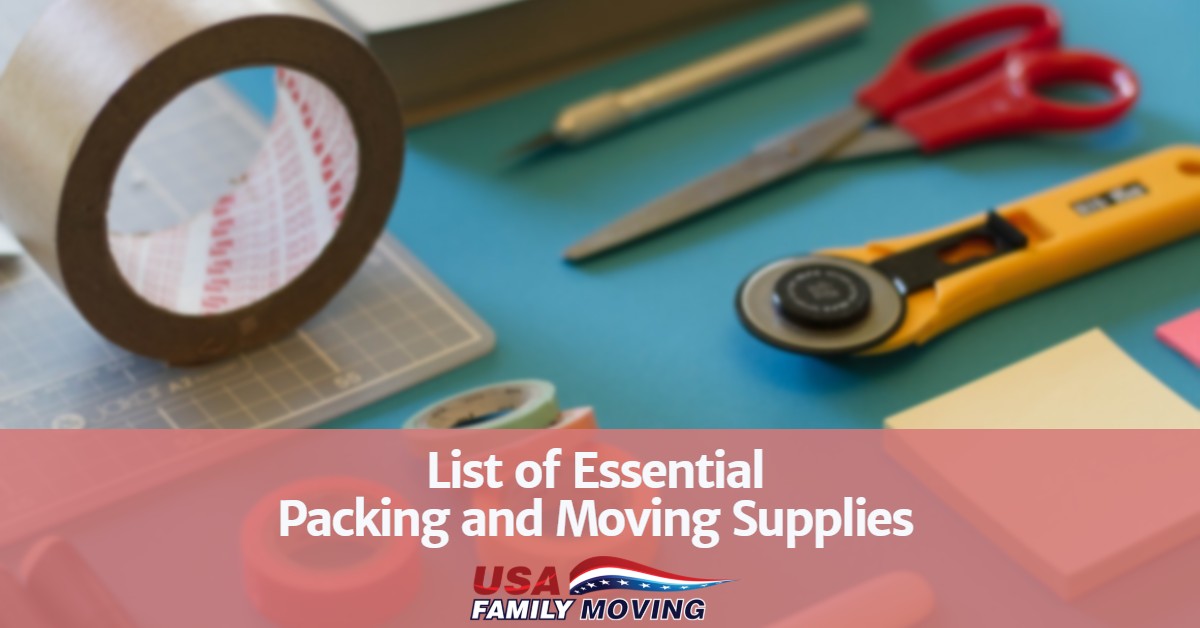 Moving? 13 Essential Packing Supplies