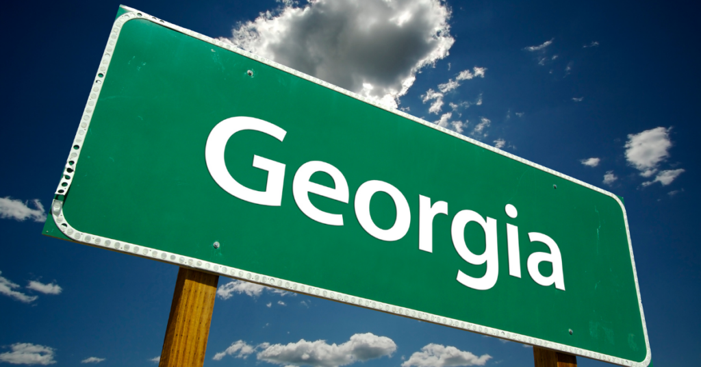 photo of a street sign that says georgia